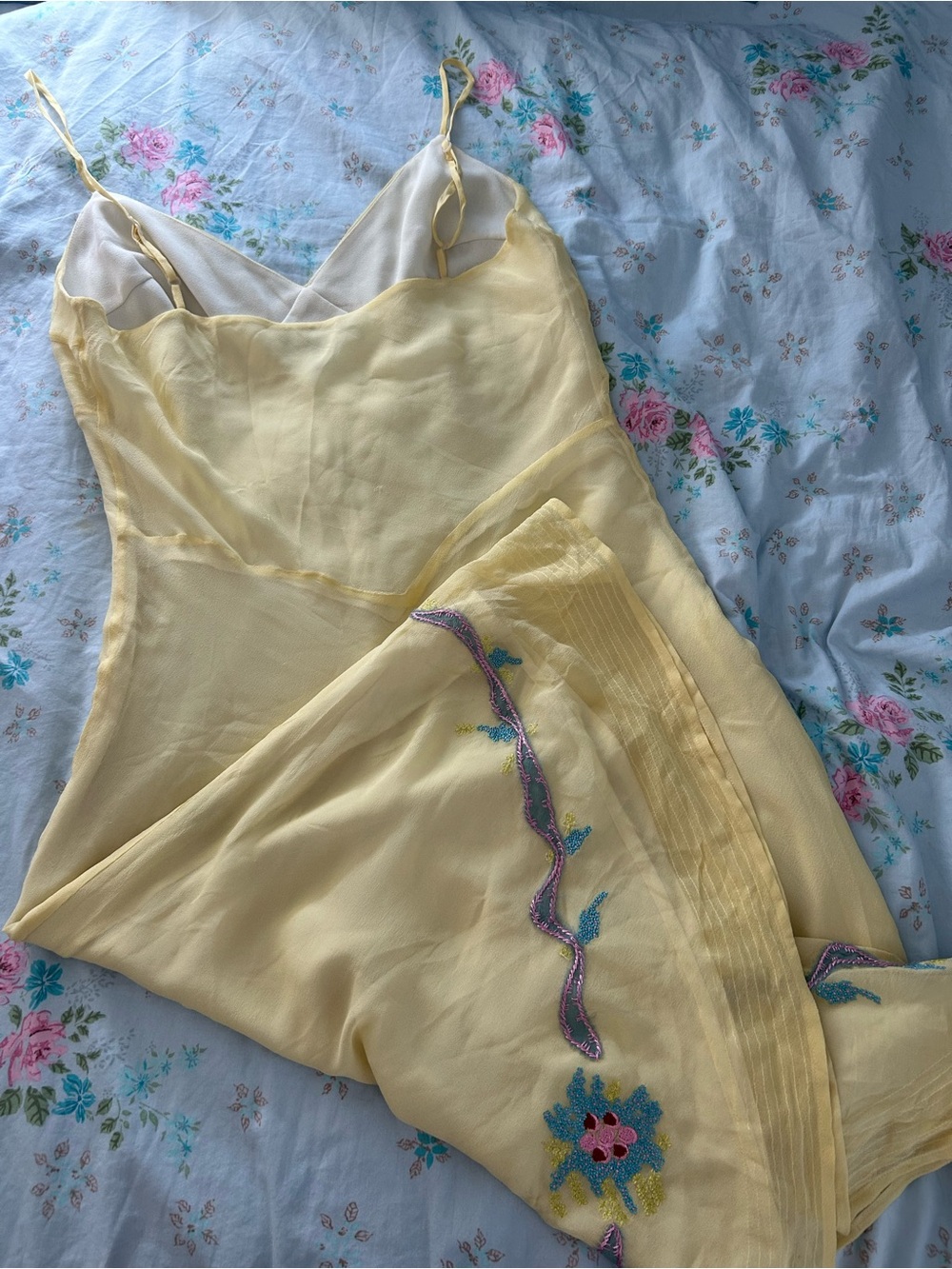 Delicate Rare Vintage Betsey Johnson Silk Dress - Picture 4 of 7